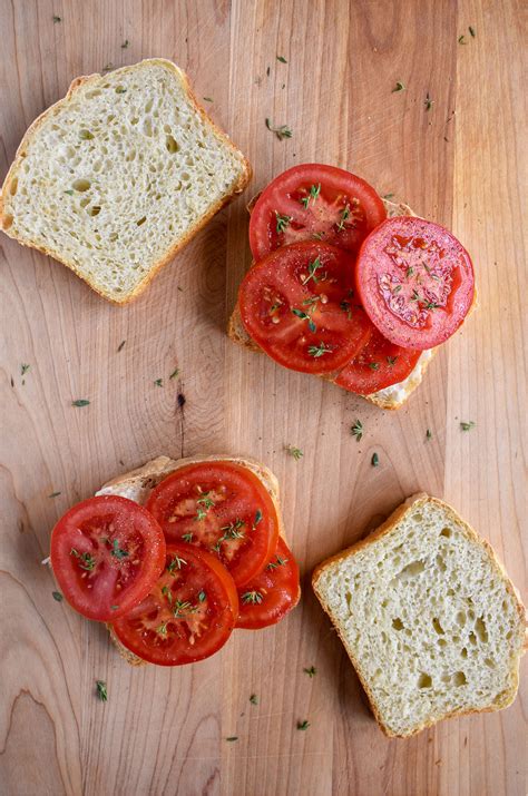 classic southern tomato and mayo sandwiches i brought bread