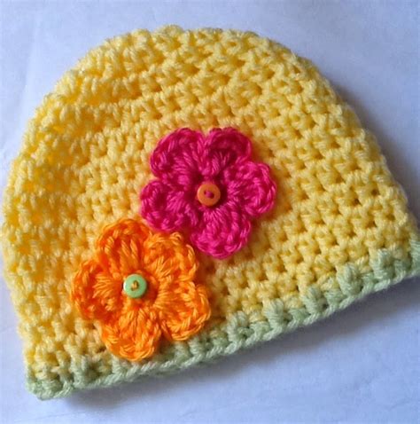 Lakeview Cottage Kids Free Crochet Hat Pattern May Flowers Beanie