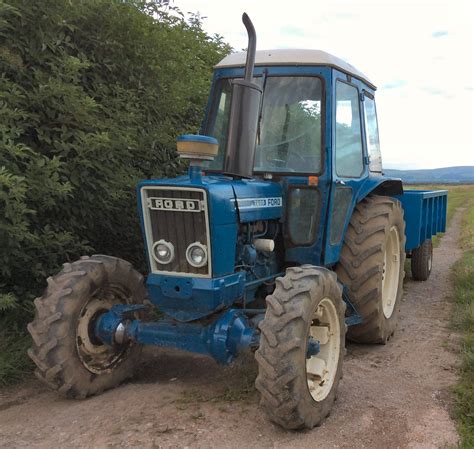 1980s Ford 7600 4 4wd Diesel Tractor Serial No 39890 Fitted With A