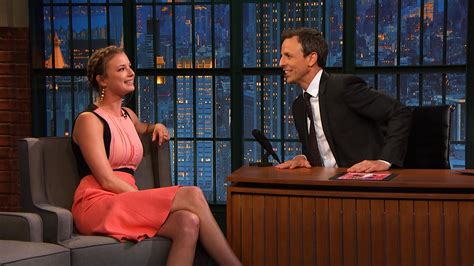 Watch Late Night With Seth Meyers Interview Emily Vancamp Interview Nbc