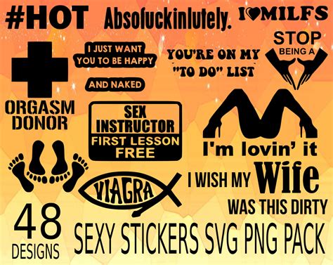 sexy car stickers svg png design bundle car bumper stickers etsy méxico