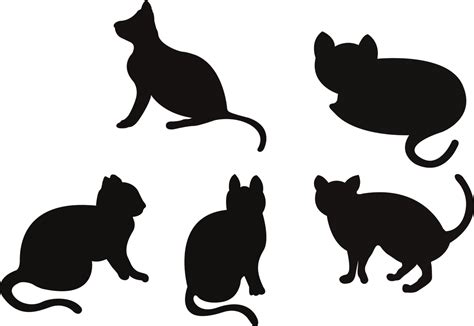 cat silhouettes cats kitty free vector graphic on pixabay