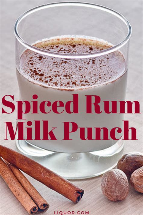 Spiced Rum Milk Punch Cocktail Recipe | Recipe | Fun holiday drinks
