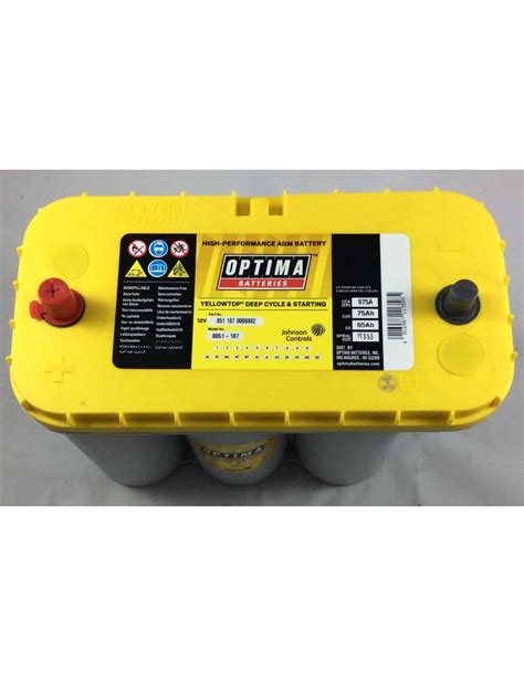 Batería Optima Yellowtop Yts 55 Agm 12v 75ah 975a