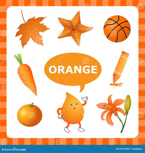 Learning Orangecolor Stock Vector - Image: 54710995