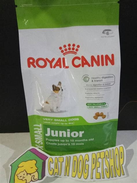 Tingkah lakunya terkadang membuat kita gemas, apalagi meski harganya cukup mahal, namun kandungan pakan ini sangat bagus. Jual Makanan Anjing Royal Canin X-Small XSmall Junior 1 ...
