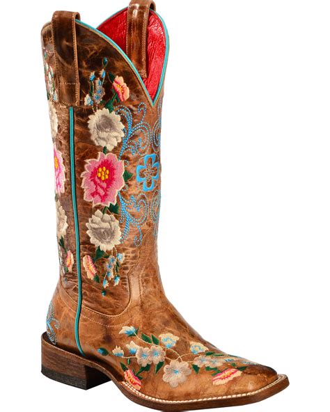 Looking for a specific cowgirl boot style? Macie Bean Rose Garden Cowgirl Boots - Square Toe | Boot Barn