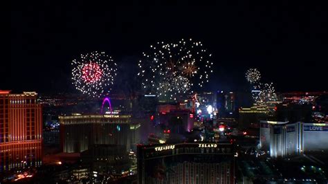 Las Vegas Strip And Downtown New Years Eve 2020 Fireworks Show