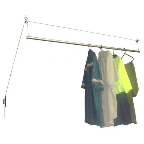 The hanging drying rack is an economical and environmental way to dry and air clothing. Ceiling Mounted Drying Rack (With images) | Drying rack ...