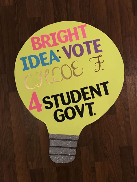 Student Governmentcouncil Campaign Poster Student Council Campaign