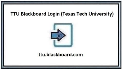 Ttu Blackboard Login Texas Tech University Blackboard Login ️