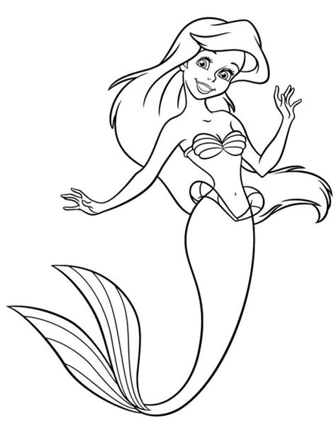 Desene Cu Mica Sirena Ariel De Colorat Imagini și Planșe