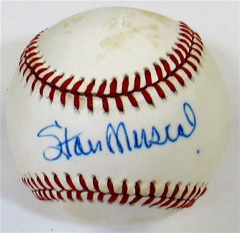 Lot Detail Stan Musial Signed Ball