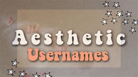 Aesthetic Usernames Youtube