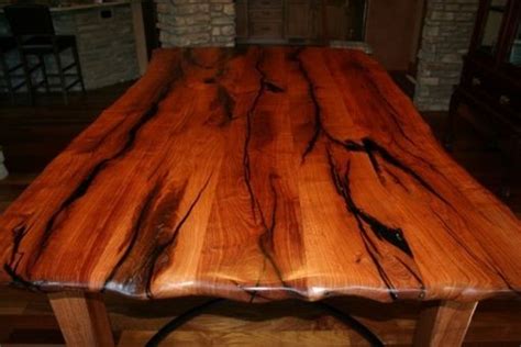 hand crafted mesquite dining table  porch light custom