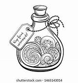 Potion Coloring sketch template
