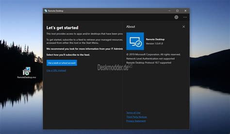 It should look similar to the screenshot below. Microsoft's new Remote Desktop Preview app leaks - MSPoweruser