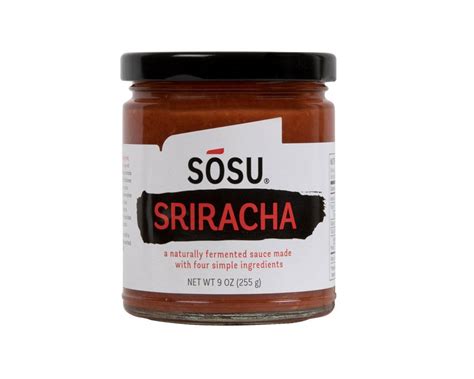 2 pack sosu white label sriracha two 9 oz jars of naturally fermented sriracha