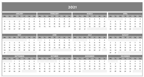 Dat kan erg handig zijn wanneer je op zoek bent naar een bepaalde. Free Full Year Calendar for 2021 excel template