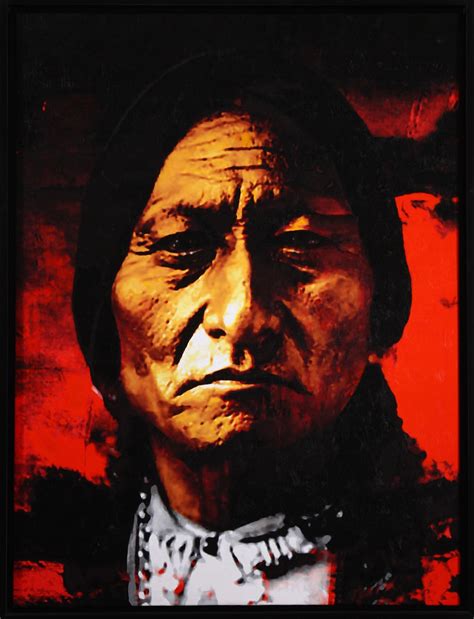 Where did catherine weldon paint the sitting bull? 24" TOP ART oil painting CHIEF SITTING BULL NATIVE ...