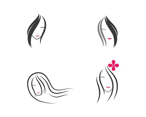 beauty women face silhouette vector hair hair style vector vector hair hair style png and