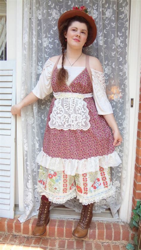 Mori Girl Slip Dress Romantic Cowgirl Boho Chic Clothing