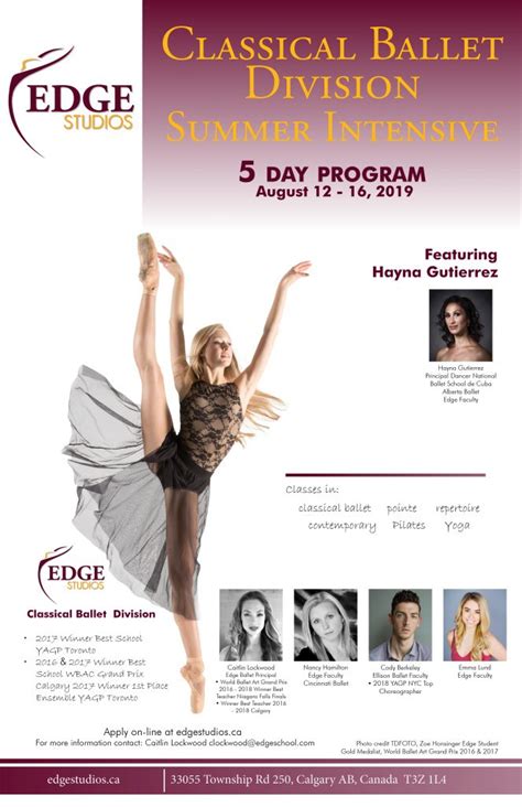 Classical Ballet Division Summer Intensive – Alberta Dance Alliance