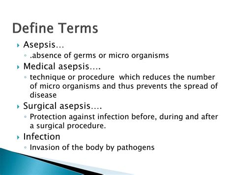 Surgically aseptic techniques are used to maintain sterile asepsis. PPT - Medical and Surgical Asepsis PowerPoint Presentation, free download - ID:197816