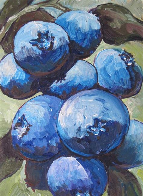 Blueberries Is A Painting By Sandy Tracey Which Was Uploaded On October