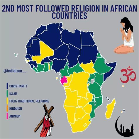 Second Most Followed Religion In African Maps On The Web