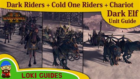 Dark Elf Unit Guide Dark Riders Cold One Riders And Chariot Total War