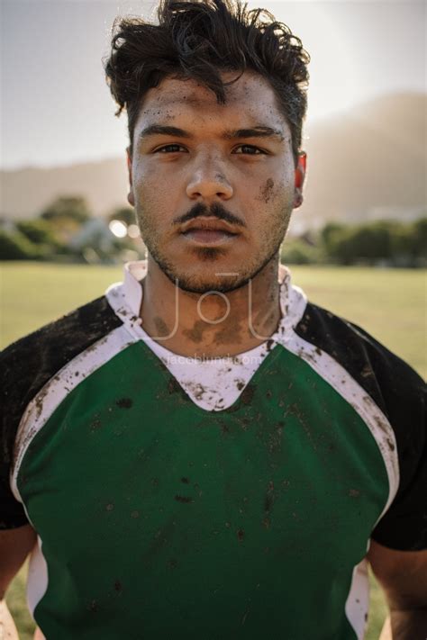 Muddy Rugby Player Jacob Lund Photography Store Premium Stock Photo