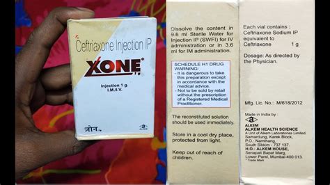 Ceftriaxone Injection Ip Xone Injection Review And Know How To Work In