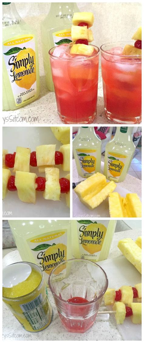 Icy Pineapple Cherry Lemonade For The Summer