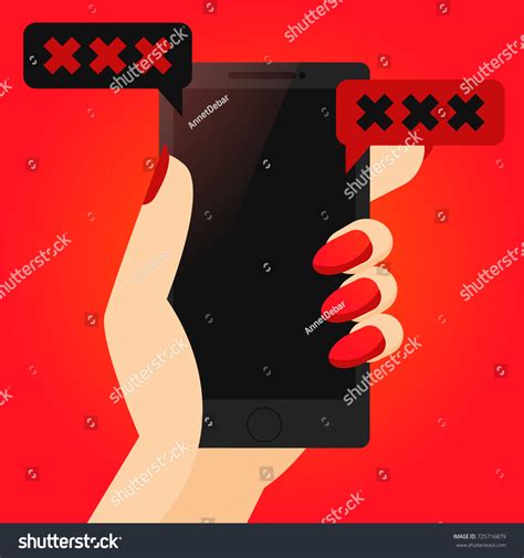 sexting send erotic photo womans hand stock vector royalty free 725716879 shutterstock