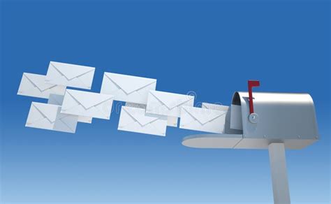 Mailbox And Envelopes Stock Illustration Illustration Of Concept
