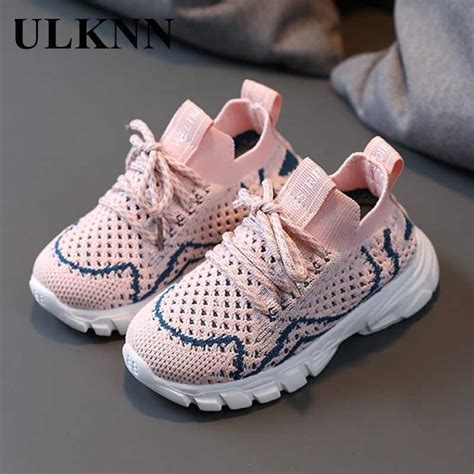 Ulknn Pink Sneakers For 6 Year Old Girls Black Children Sneakers Boys