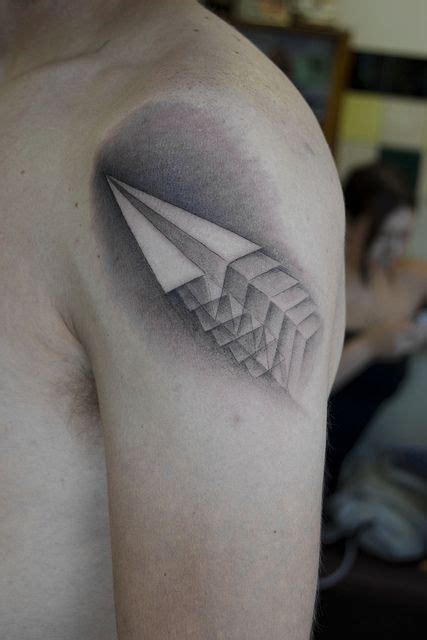 Paper Plane Illusion Tattoo › Tattoo Designs Ink