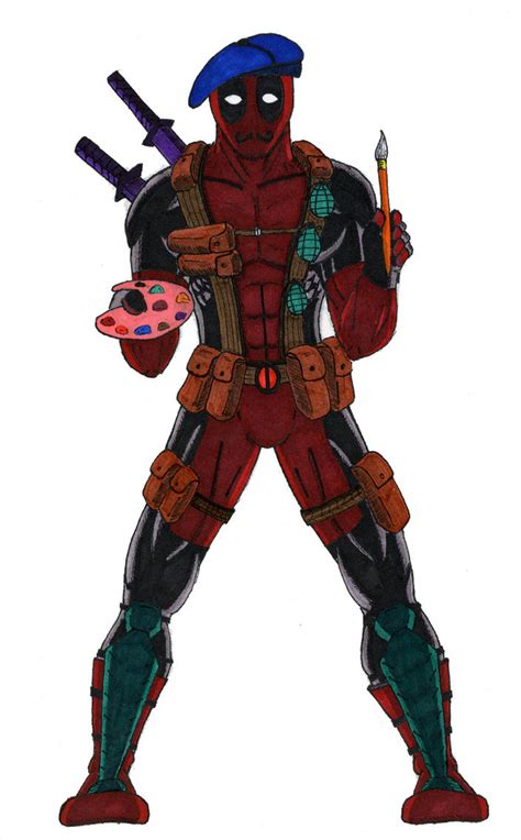 Deadpool As An Artist By The Primal Clark On Deviantart