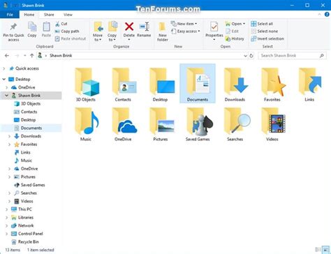 Change Or Restore Documents Folder Icon In Windows Tutorials