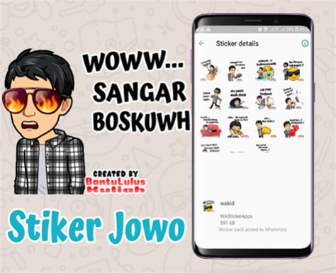 Status wa lucu bahasa jawa whatsapp atau lebih kita kenal sebagai wa yang didalamnya kita bisa membuat status kata kata mutiara whatsapp atau bahasa kerennya caption story wa. Kata Kata Stiker Whatsapp Lucu Bahasa Jawa - gambar status ...