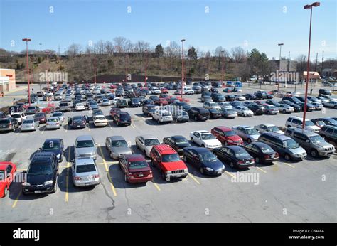 Parking Lot Full Of Cars Stock Photo Alamy