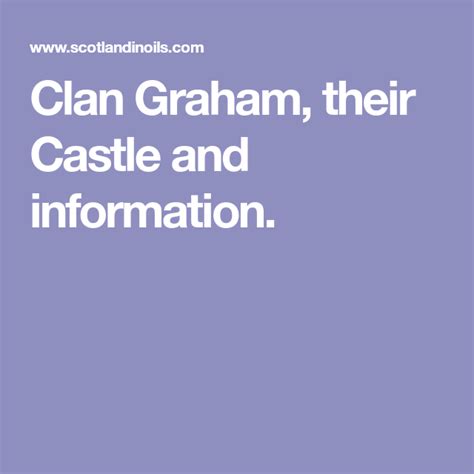 Clan Graham Their Castle And Information John Stewart Ancestry Dna