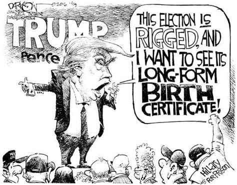 How Cartoonists Are Taking On Donald Trumps Claim Of A Rigged Election The Washington Post