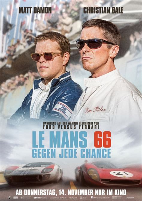 Oct 14, 2018 · walendy wurde im dritten reich gegen ende des zweiten weltkrieges zum reichsarbeitsdienst, dann als luftwaffenhelfer und schließlich zur wehrmacht eingezogen. Filmplakat: Le Mans 66 - Gegen jede Chance (2019) - Plakat ...