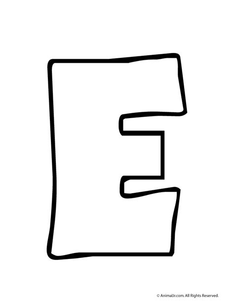 bubble letter e woo jr kids activities bubble