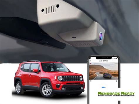 Jeep Renegade Integrated Dash Camera System Front Rear Dual Camera