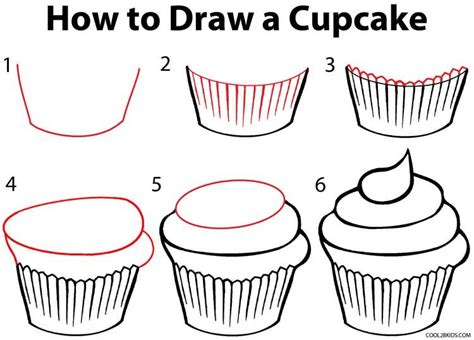 how to draw a cupcake cupcake drawing