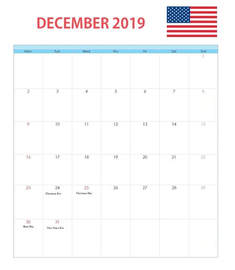 December 2019 United States Holidays Calendar State Holidays Us