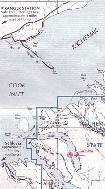 Kachemak Bay State Park Map Sadie Cove Map Mpa Of Alaska Near Homer Ak